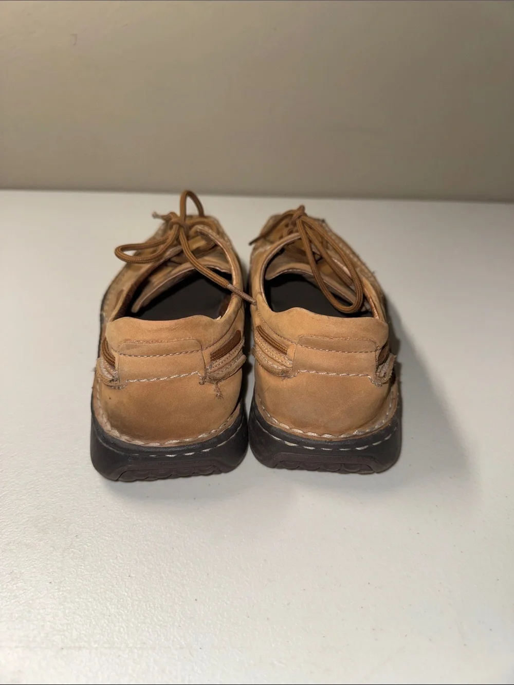 Clarks Men’s Tan/Brown Leather Boat Shoes